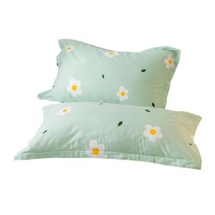 枕套纯棉家用一对装48cmx74cm单个枕头套全棉乳胶枕芯整头套40x60