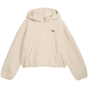 【自营】PUMA彪马女子休闲运动外套摇粒绒连帽短款卫衣 633983-87