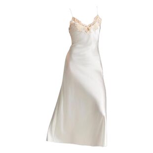 2025春新款重磅真丝睡裙女长款桑蚕丝性感镂空吊带内搭睡衣家居服