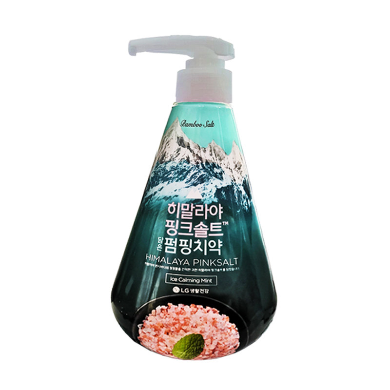 竹盐按压式牙渍清口气减异味牙膏