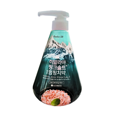 竹盐按压式牙渍清口气减异味牙膏