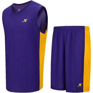 特步篮球服套装男士运动套装夏季新款男装篮球比赛运动服装套装