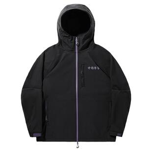 中国李宁外套男士女士新款情侣上衣冬季加绒保暖宽松运动服