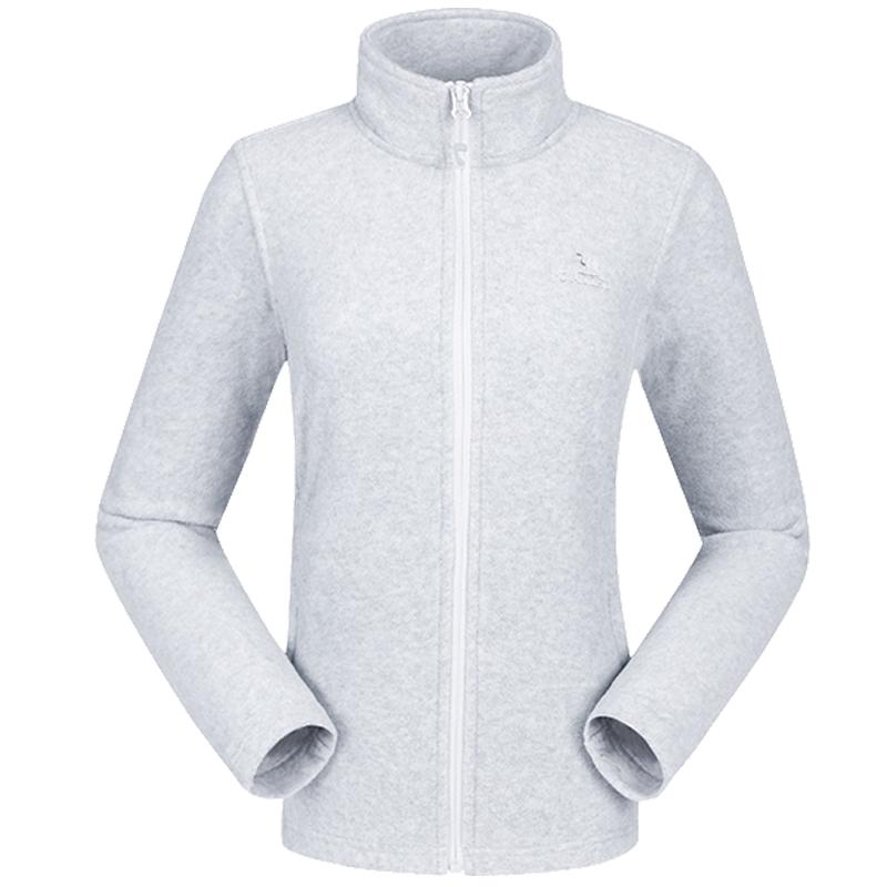 骆驼户外抓绒衣女双面摇粒绒冲锋衣内胆抗静电薄款立领防风外套男