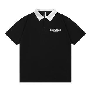 ESSENTIALS官方短袖Polo衫男女情侣装2026新款休闲宽松翻领T恤衫