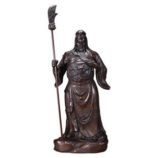 佛香天逸 武财神关公大刃像家用摆件关羽关二爷像开业礼品