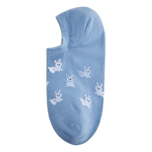 YEARCON/意尔康女袜船袜隐形夏季浅口薄款女士高跟鞋袜子5双装