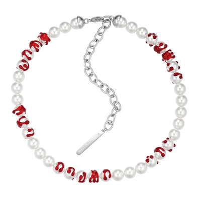 YVMIN尤目滴血珍珠项链