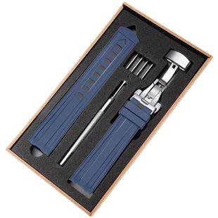 适用omega欧米茄表带新海马300氟橡胶手表链海洋宇宙超霸男硅胶20