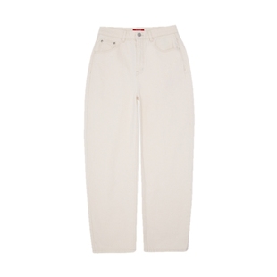 GUESS女士高腰纯棉水洗牛仔裤直筒萝卜裤-Q3PA62D51V0