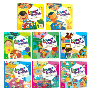 原版进口新版点读版Love+ English 1 2 3 4 5 6级别套装幼儿园英文启蒙爱加美语幼儿初级英语教材3-6岁初级幼儿培训书籍