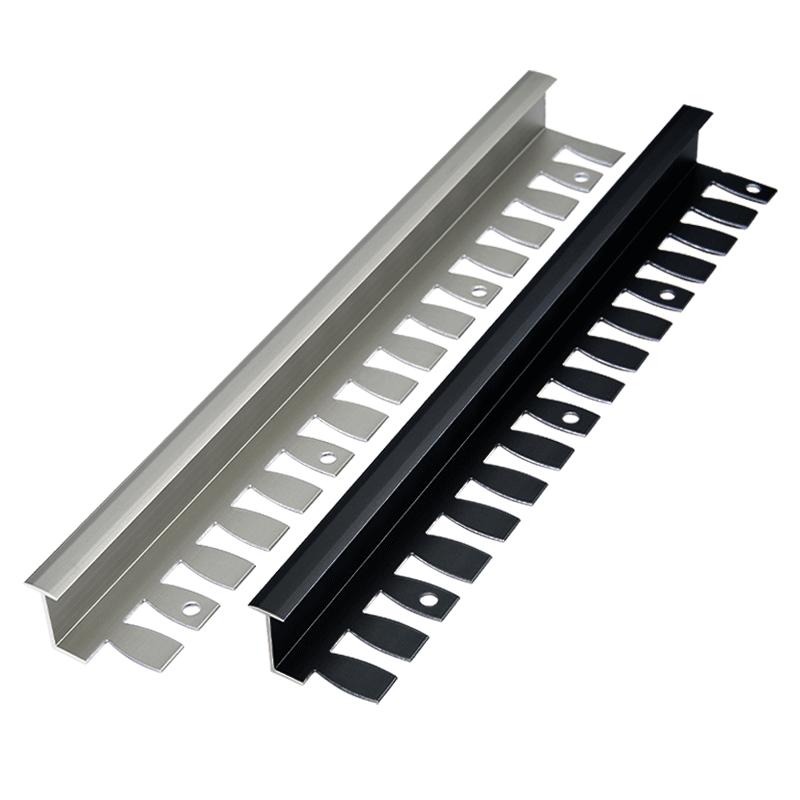 铝合金T型收边条木地板压边条过门石金属窄面压条地砖收口门槛条