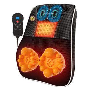 荣事达颈椎按摩器颈部腰部背部多功能腰椎靠垫全身电动肩部揉捏枕