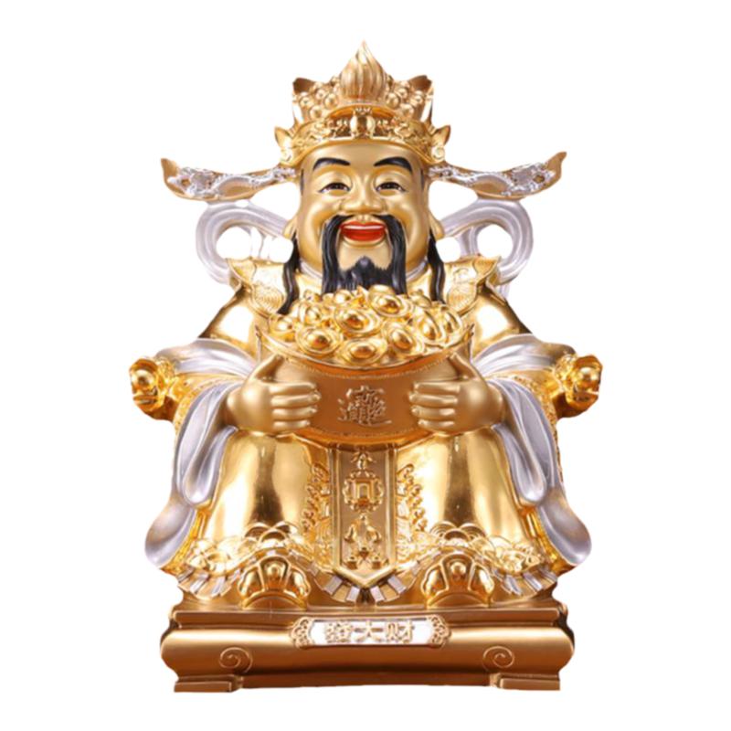 纯供奉黄铜财神爷铜佛像体摆件
