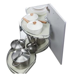 威万事转角飞碟厨房橱柜拉篮转角拉篮小怪物厨柜拐角碗篮调味拉篮