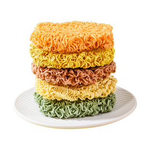 果蔬方便面非油炸面饼菠菜蔬菜面山药鸡蛋大碗面儿童果蔬杂粮面条