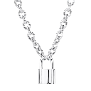 bm项链不掉色女生夏新款精致锁头吊坠锁骨链ins风brandy melville