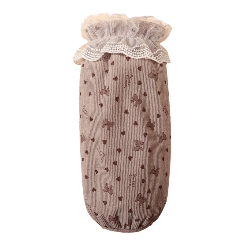 蕾丝蝴蝶结长款袖套冬防污宽松女