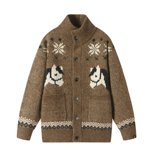 Dangerouspeople薛之谦dsp费尔岛小马针织开衫百搭复古美拉德毛衣