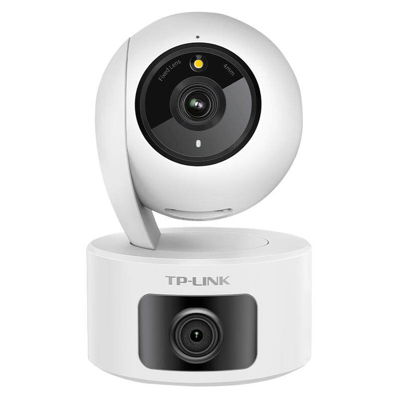 普联tplink摄影头家用超清无线360度店铺教室内手机远程家庭智能双频wifi监控器终身免流量4G双摄像头ipc44A