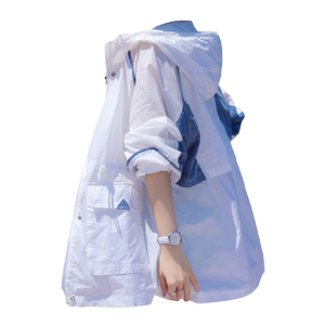长款防晒衣女夏2025新款女款夏季薄款中长款风衣薄外套女士防晒服