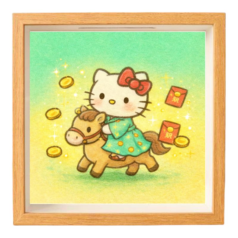 HelloKitty马年存钱相框送孩子