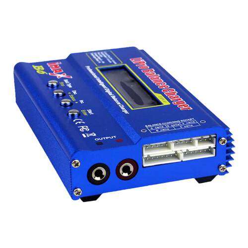 B6充电器航模智能锂电池平衡充imax多功能80W22.2送配线可充2-6S