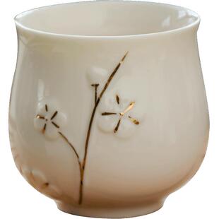 功夫茶杯单个杯主人杯景德镇茶具陶瓷杯单只水杯瓷杯杯子茶杯陶瓷