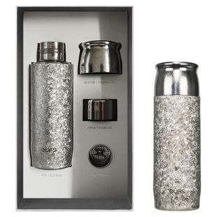 OUFS欧梵森纯钛保温杯女大容量钛杯焖茶水杯内外纯钛车载杯子高端