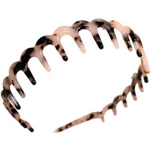 醋酸大波浪u型带齿发箍女高颅顶洗脸不勒头发卡反戴蓬松头箍头饰