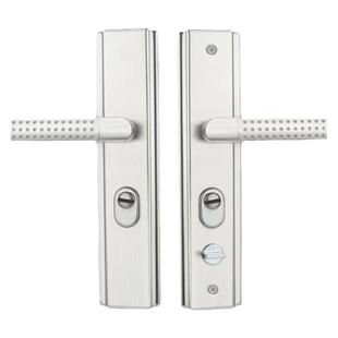 不锈钢防盗门锁套装家用通用型锁具锁芯手柄铜锁芯大铁门锁手柄