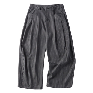 BEASTER「90S WIDE LEG 01」经典条纹宽松“90s弯刀阔腿裤01”