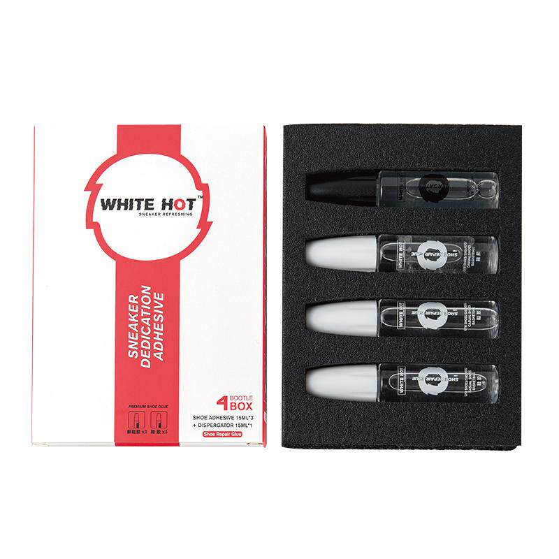 WHITE HOT蓝球鞋专用AJ1补粘鞋树脂软胶运动鞋强力胶水套装解胶剂