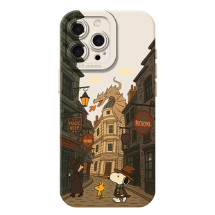 哈利波特适用苹果17手机壳iphone16pro华为nova15史努比mate70air荣耀x60小米17红米k90一加vivox300/oppo/13