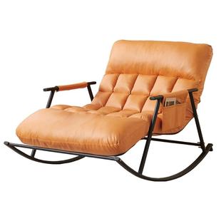 懒人沙发家用客厅双人摇摇椅卧室休闲沙发椅阳台躺椅可睡可躺摇椅
