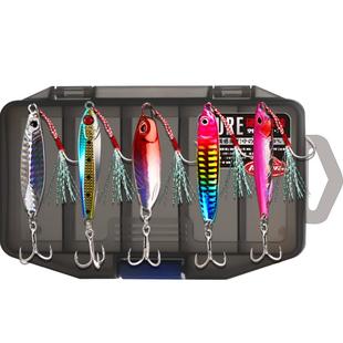 哈斯达铁板饵远投海钓鲈鱼鲅鱼黑鱼通杀型铁板路亚饵假饵套装