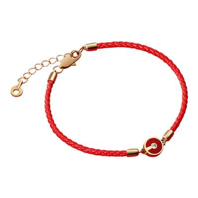 红绳手链一万李编织设计