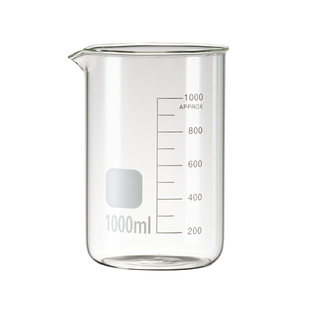 玻璃小烧杯带刻度耐高温化学实验室器材500ml容器中药杯子小量杯