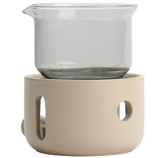 宜集堂新中式公道杯玻璃三件套高级温茶炉保温高颜值分茶器分茶杯