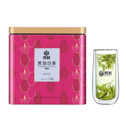 2026年新茶芳羽安吉白茶正宗雨前绿茶叶125克春茶白茶官方旗舰店