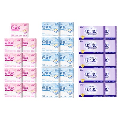 【任选2组】舒莱轻氧派卫生巾轻薄透气瞬吸日夜学生姨妈巾