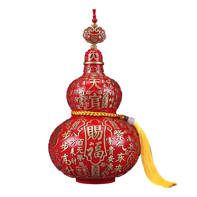 彩铜《天官赐福葫芦》摆件装饰品