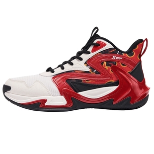 特步童鞋秋季新款儿童运动跑鞋男童缓震耐磨防滑中大童系带篮球鞋