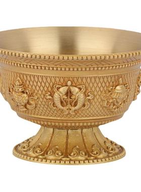 黄铜随身八宝碗贡杯用具家居工艺