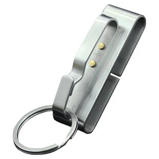 全钢钥匙扣不锈钢 耐用穿皮带钥匙扣大弹力腰挂扣男士汽车钥匙扣
