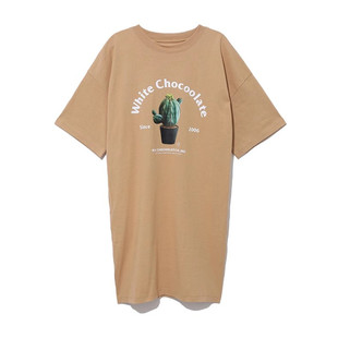 CHOCOOLATE女装短袖连衣裙2025夏季新品可爱活力T恤裙1651XUG