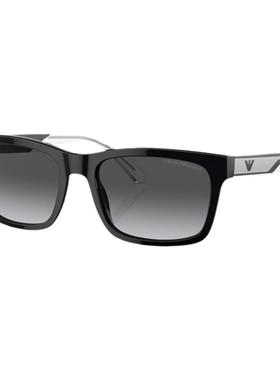 阿玛尼防晒长方形男性太阳镜偏光