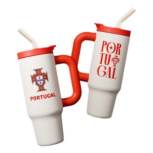 【官方正版】葡萄牙国家队|C罗限定大容量吸管杯队徽款