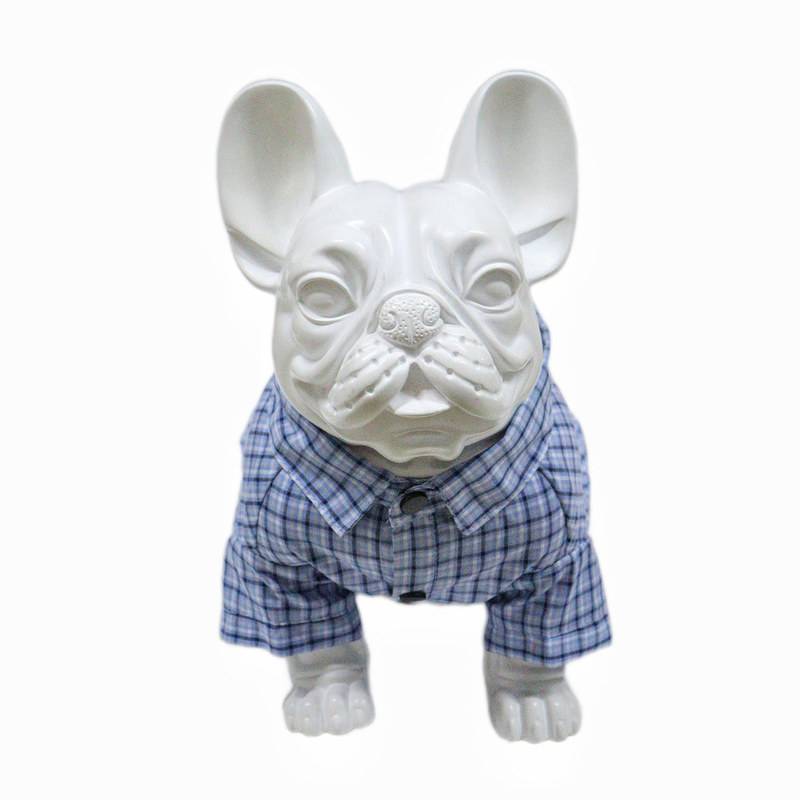 厂家直销新款狗狗衣服夏超酷格子衬衫博美斗牛泰迪柯基柴犬可定制