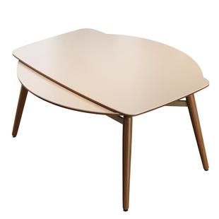 帕沙曼餐桌可变圆桌复古实木岩板伸缩折叠方圆餐桌椅家用小户型